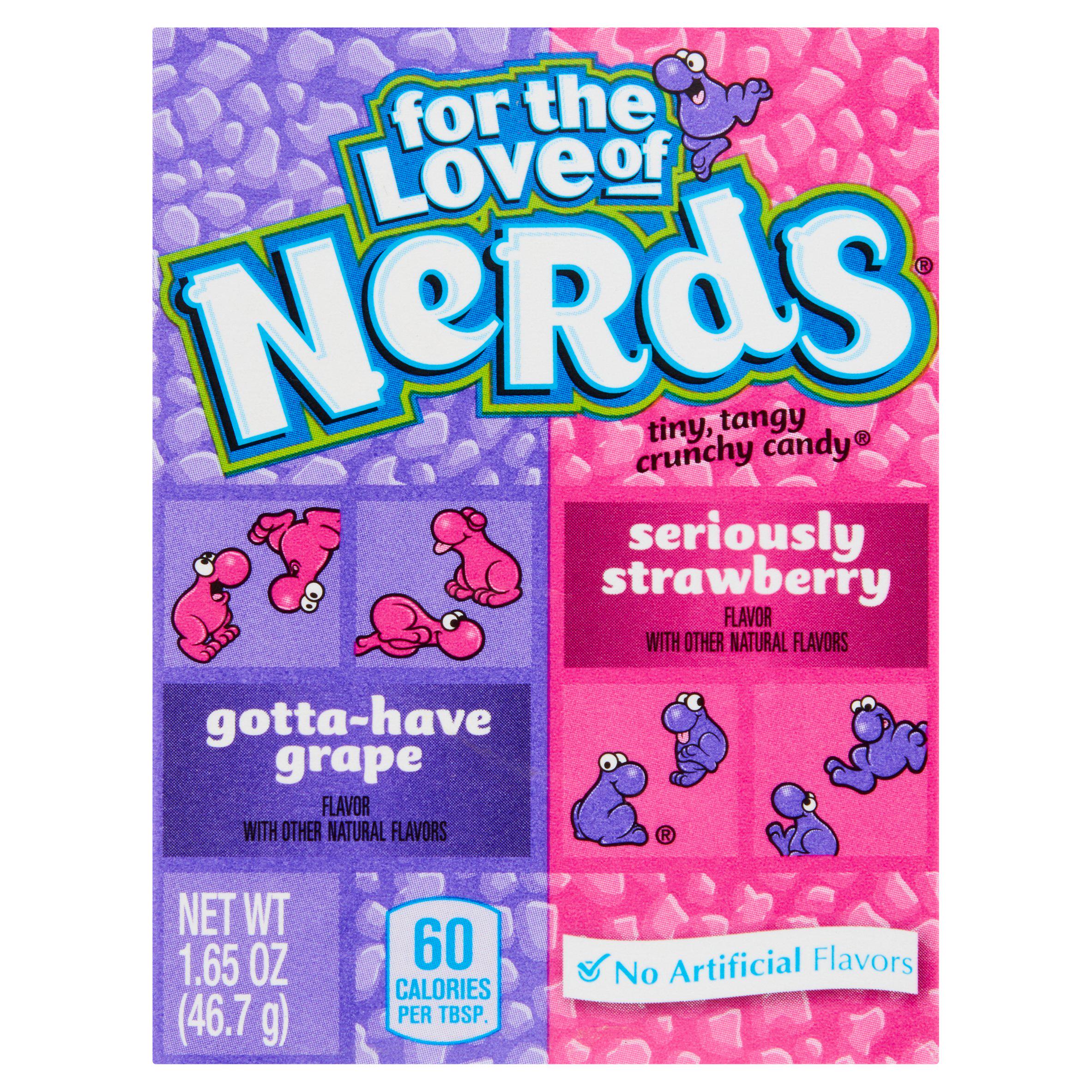 Wonka Nerds Grape & Strawberry 46g American Sainsburys