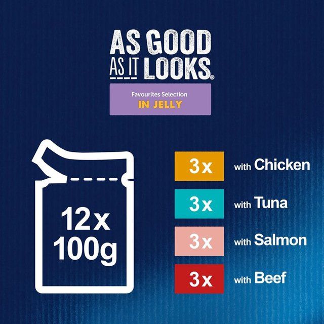 Felix As Good As it Looks Favourites Selection Wet Cat Food 12 x 100g