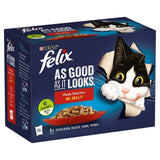 Felix As Good As it Looks Meaty Selection in Jelly Wet Cat Food 12 x 100g