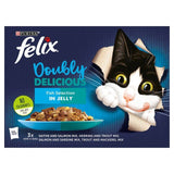 Felix Doubly Delicious Fish Selection in Jelly Wet Cat Food 12 x 100g