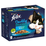 Felix Doubly Delicious Ocean Recipes Wet Cat Food 12 x 100g