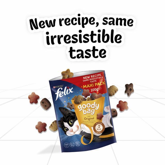 Felix Goody Bag Original Chicken Liver and Turkey Cat Treats 200g