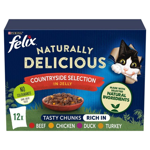 Felix Naturally Delicious Countryside Selection Wet Cat Foody 12 x 80g