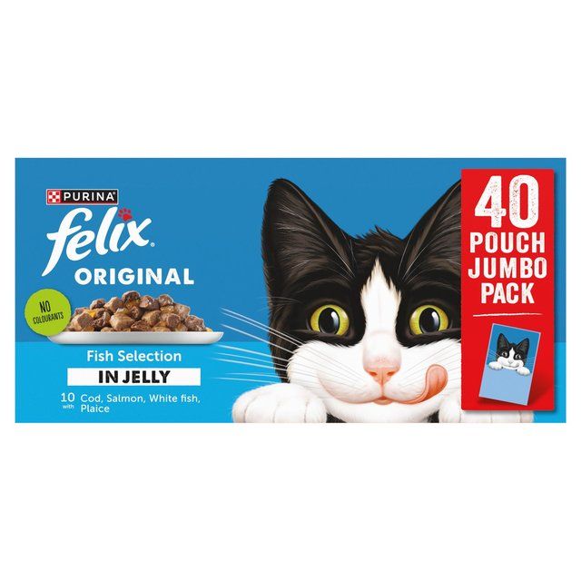 Felix Original Fish Selection in Jelly Wet Cat Food 40 x 85g