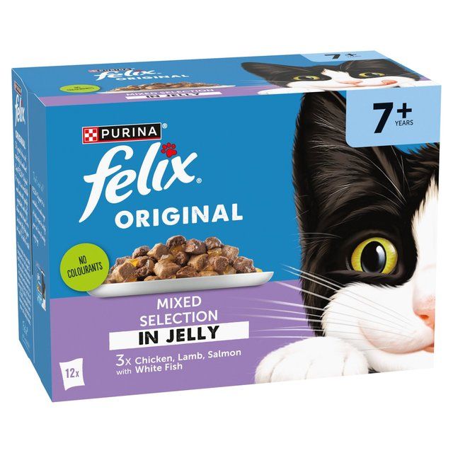 Felix Original Senior 7+ Mixed Selection in Jelly Wet Cat Food 12 x 85g