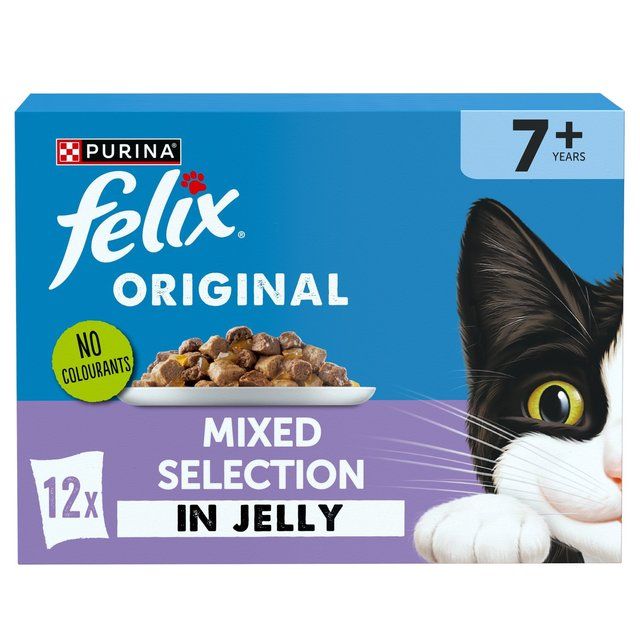 Felix Original Senior 7+ Mixed Selection in Jelly Wet Cat Food 12 x 85g