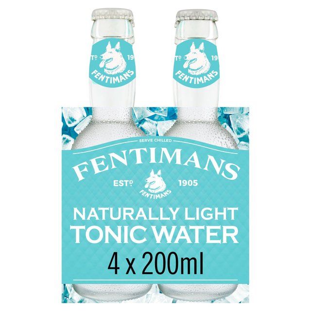 Fentimans Naturally Light Tonic Water 4 x 200ml