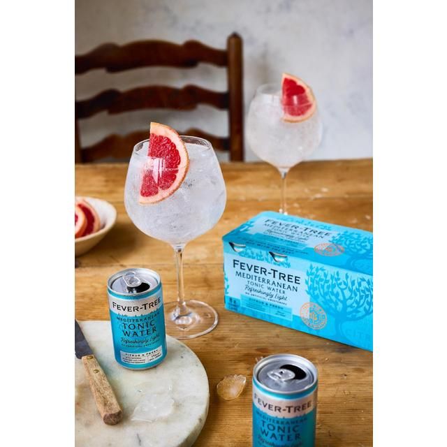 Fever-Tree Light Mediterranean Tonic Cans 8 x 150ml