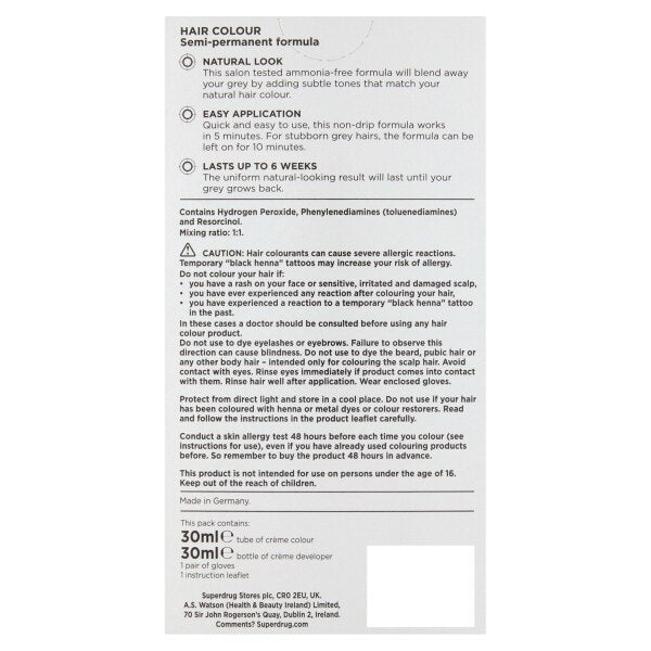 Superdrug Colour For Men Medium Brown 5.0 GOODS Superdrug