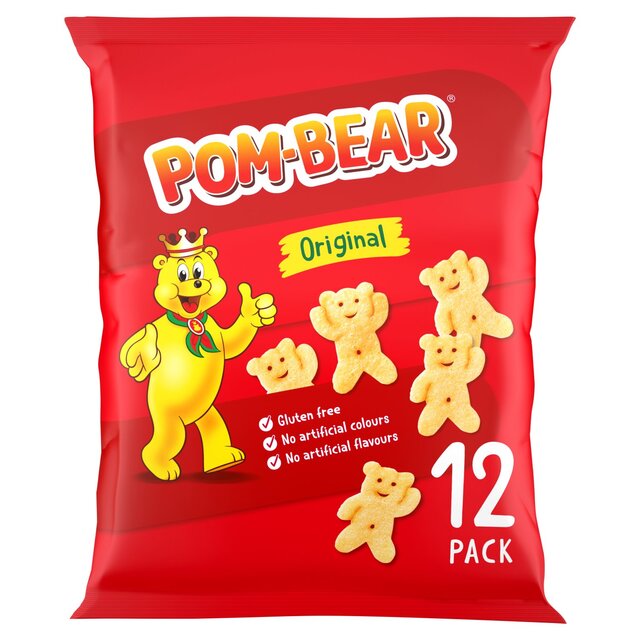 Pom-Bear Original Multipack Crisps 12 per pack - McGrocer