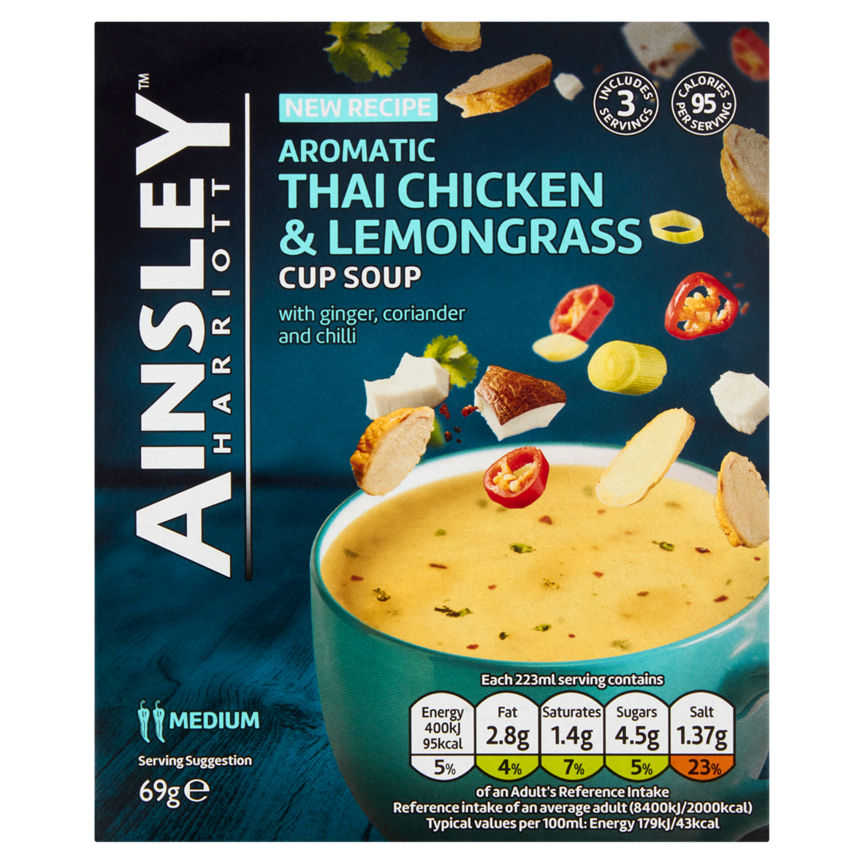 Ainsley Harriott Aromatic Thai Chicken & Lemongrass Cup Soup - McGrocer