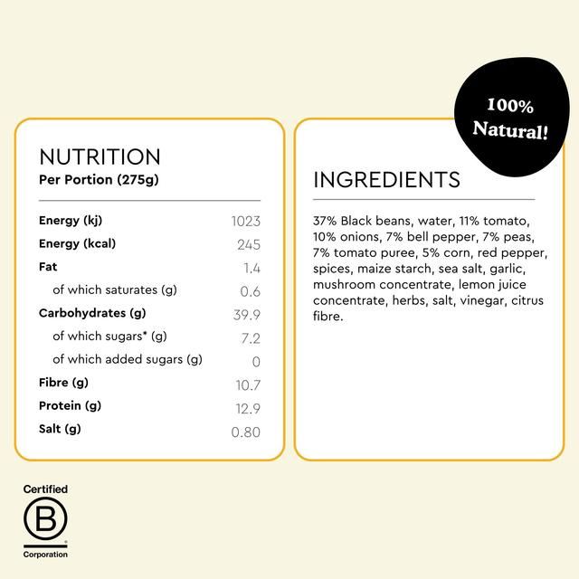 Fiid Smoky Blackbean Chilli 275g