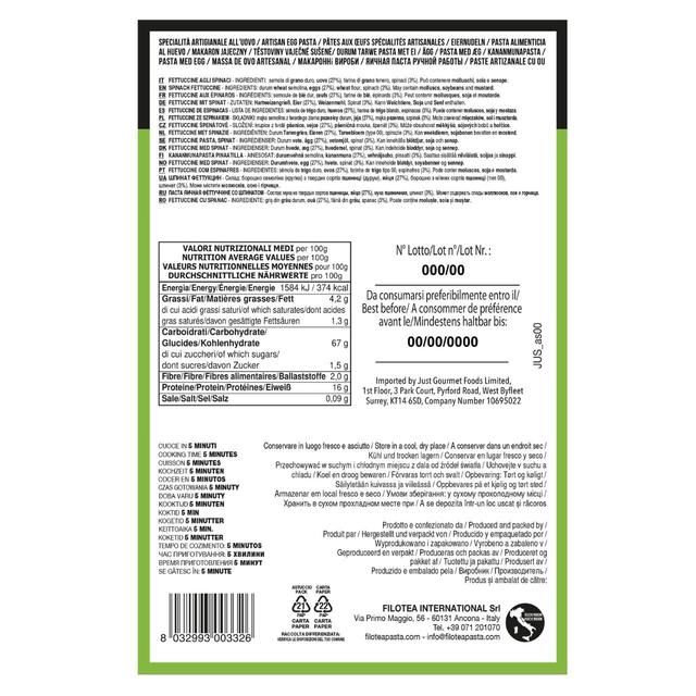 Filotea Spinach Fettuccine 250g