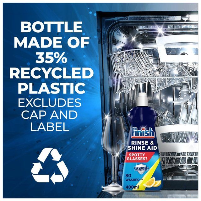 Finish Rinse Aid Shines & Dries Lemon Scent 800ml