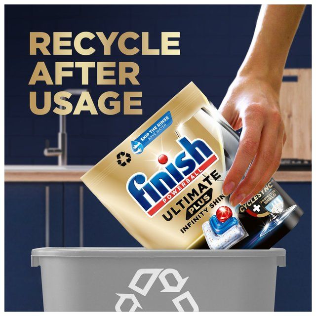 Finish Ultimate Plus Infinity Shine Lemon Dishwasher Tablets 105 per pack