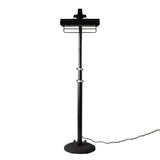 FireSense Black Powder Coated Steel 2.3m (93") Telescoping Offset Pole Mounted Infrared Patio Heater