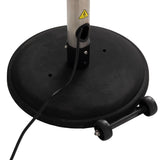 FireSense Stainless Steel 2.3m (93") Telescoping Offset Pole Mounted Infrared Patio Heater