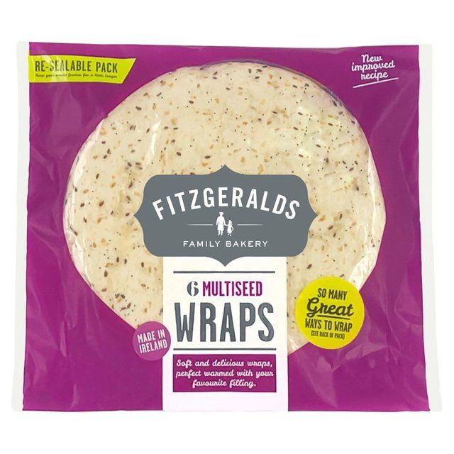 Fitzgeralds Large Multiseed Wraps 6 per pack