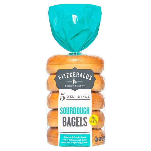 Fitzgeralds Sourdough Sliced Bagels 5 per pack