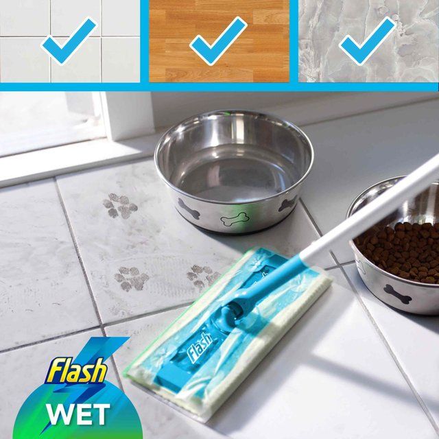 Flash Speed Mop Wet Cloth Multi-Surface Refills Crisp Lemons 24 per pack