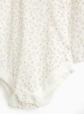 Floral Print Bodysuit & Cream Knitted Dungarees Set 9-12 months