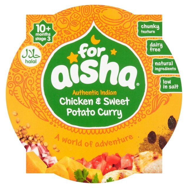 For Aisha Chicken & Sweet Potato Curry Pot 10 mths+ 190g