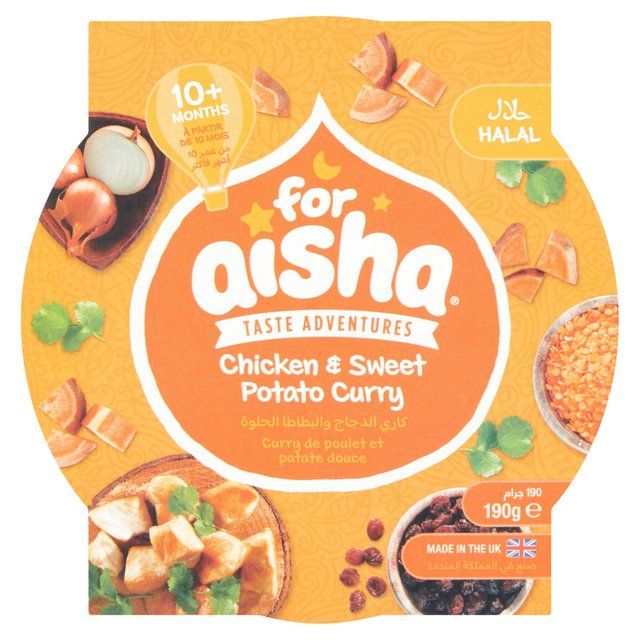 For Aisha Chicken & Sweet Potato Curry Pot 10 mths+ 190g