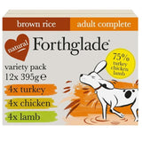 Forthglade Complete Adult Multicase (Turkey Lamb & Chicken) Wet Dog Food 12 x 395g