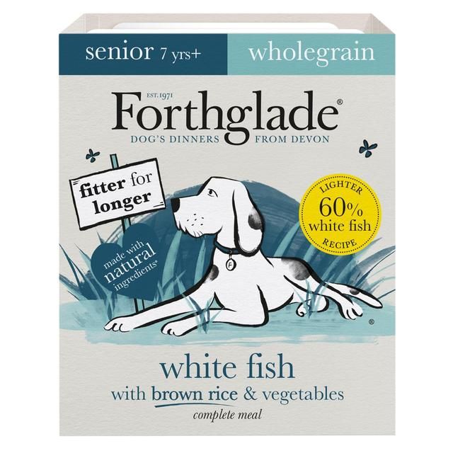 Forthglade Complete Senior Whole Grain White Fish with Brown Rice & Veg   395g