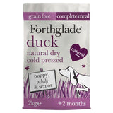 Forthglade Natural Grain Free Duck Cold Pressed Dry Dog Food 2kg
