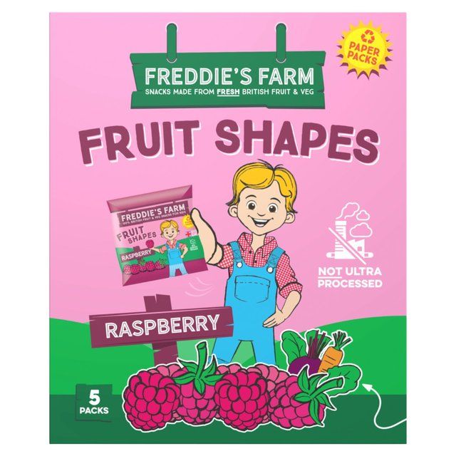 Freddie's Farm Fruit Shapes Multipack Raspberry 100g