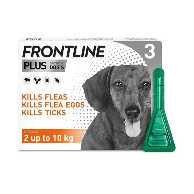 FRONTLINE Plus Flea & Tick Treatment Small Dog 2-10kg 3 per pack