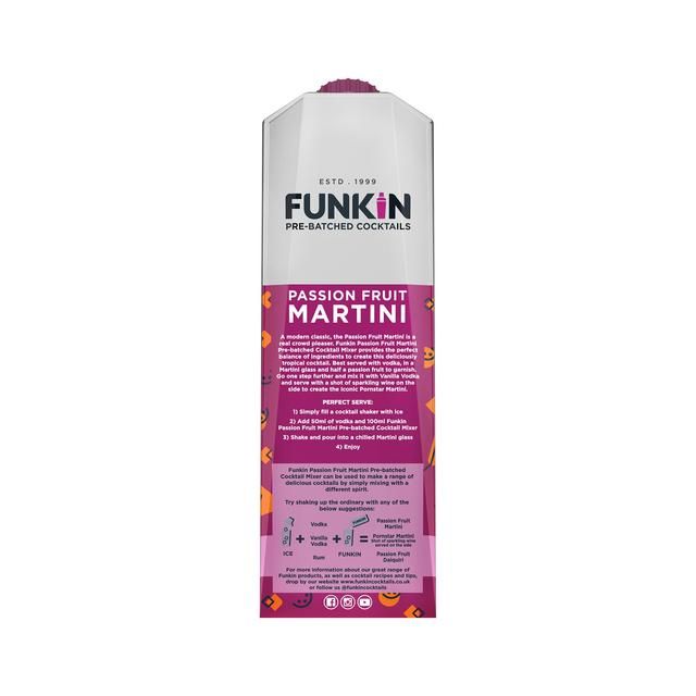 Funkin Passion Fruit Martini Cocktail Mixer 1L