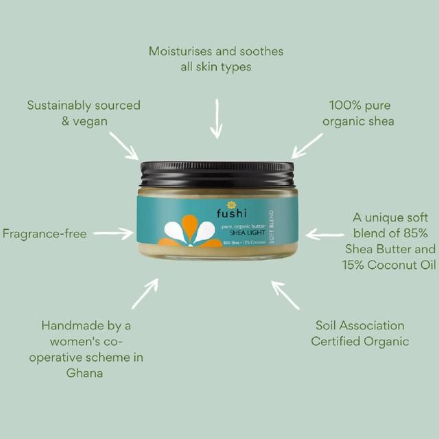 Fushi Organic Shea Butter & Coconut - Light Texture 200g