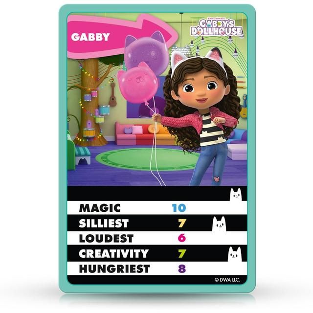 Gabby's Dollhouse Top Trumps Card Game