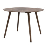 Gallery Hatfield Smoked Round Dining Table, Seats 4