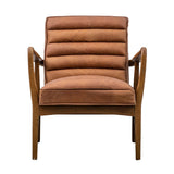 Gallery Newhaven Brown Leather Armchair