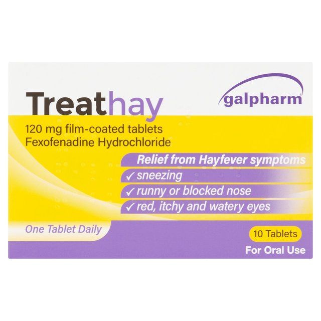 Galpharm TreatHay Hayfever Tablets Fexofenadine 10 per pack