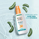 Garnier Ambre Solaire Invisible Protect SPF 30 Refresh Sun Cream Spray 200ml