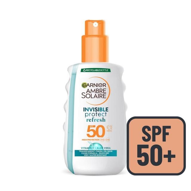 Garnier Ambre Solaire Invisible Protect SPF 50 Sun Spray Bottle 200ml