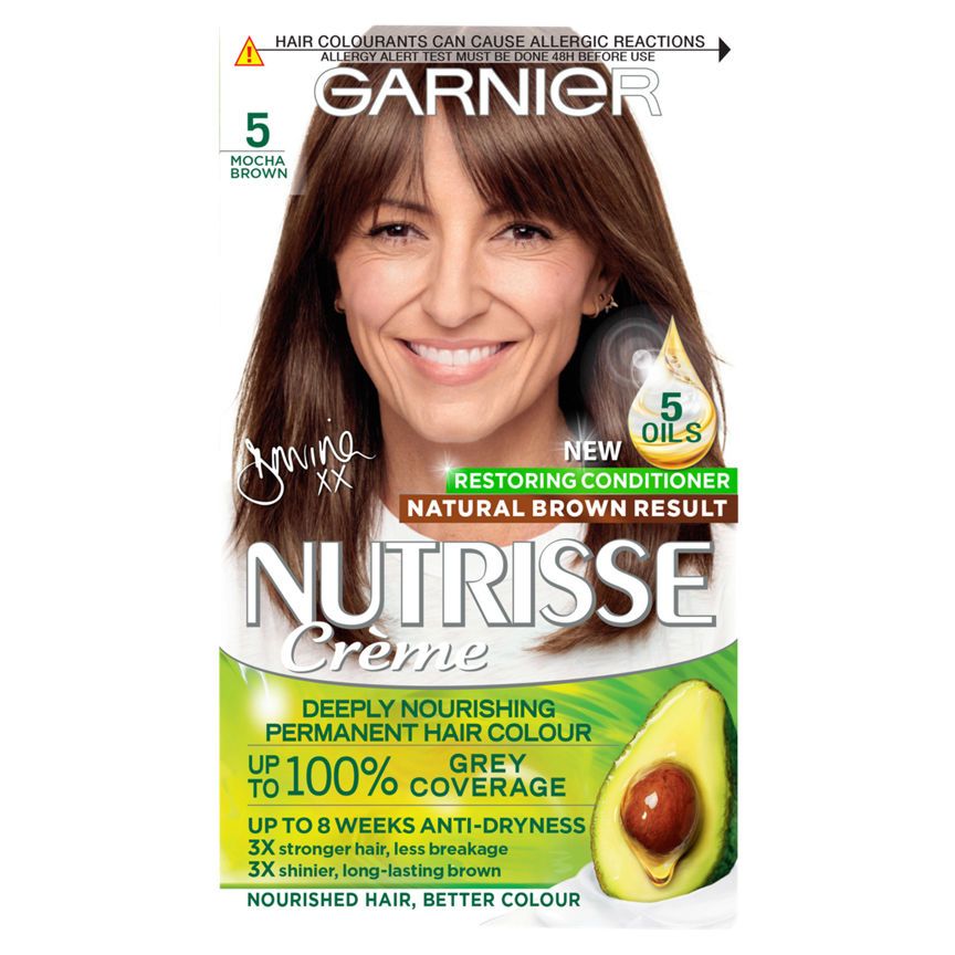 Garnier Nutrisse 5 Brown Permanent Hair Dye