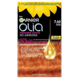 Garnier Olia 5.15 Frosted Chocolate Brown Permanent Hair Dye Intense Copper 7.4