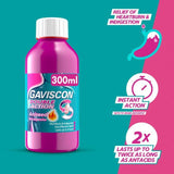Gaviscon Double Action Liquid Heartburn Indigestion Aniseed 300ml