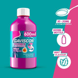 Gaviscon Double Action Liquid Heartburn Indigestion Mint 600ml