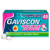 Gaviscon Double Action Tabs Heartburn Indigestion Mint 48 per pack