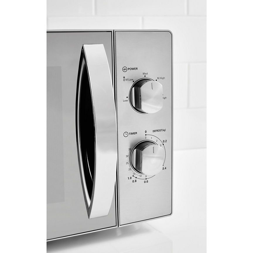 George Home 700W Manual Microwave - Stainless Steel