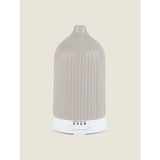 George Home Aroma Mist Diffuser White Iris & Citrus Grey Ribbed Ceramic