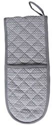George Home Grey Woven Double Oven Glove