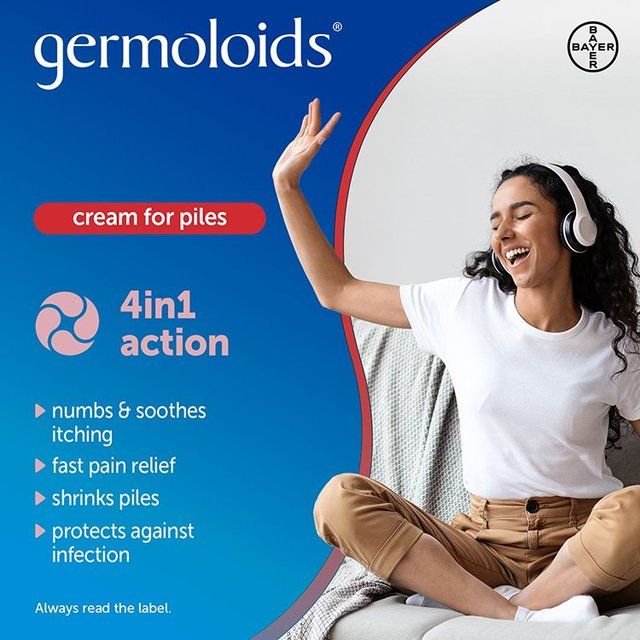 Germoloids Triple Action Haemorrhoids & Piles Cream 55g