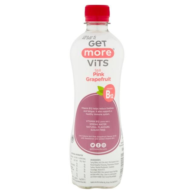 Get More Vitamin B12 Pink Grapefruit 500ml